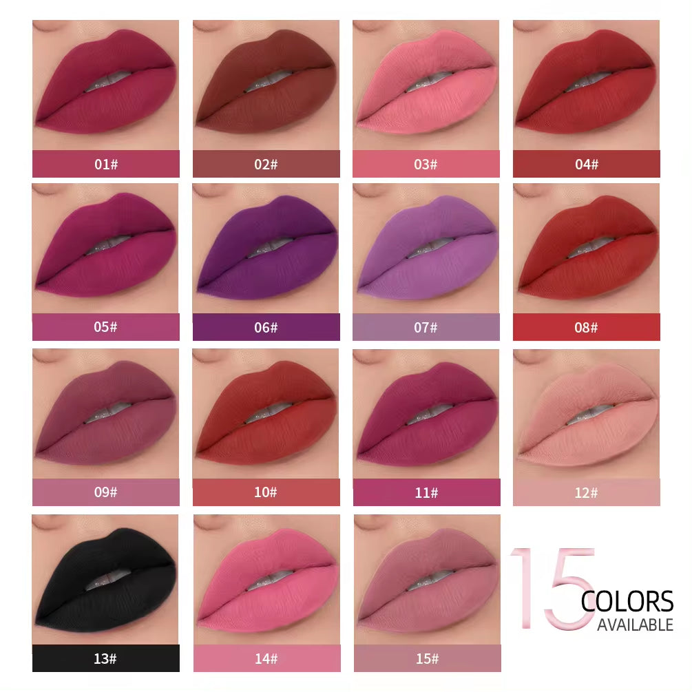 2 in 1 Matte Lipstick Lip Liner Nude Lipliner Makeup Waterproof Lipstick Pen Long Lasting Lip Pencil Makeup Lips Cosmetic